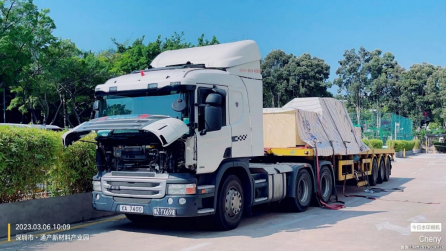 達高包裝流水線3月6日第一車完成報關(guān)工作